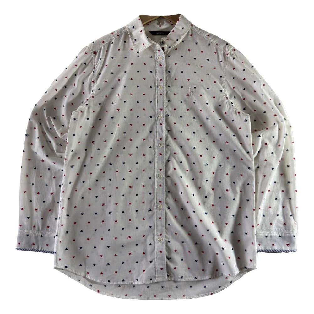 A1785 [ HAZZYS ] 헤지스 하트 패턴 셔츠 [ SIZE 3