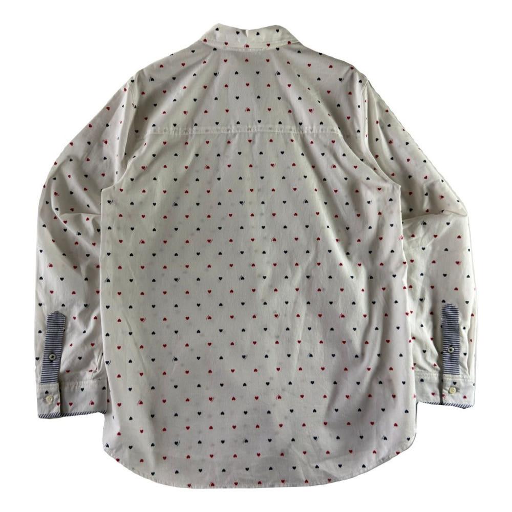 A1785 [ HAZZYS ] 헤지스 하트 패턴 셔츠 [ SIZE 4