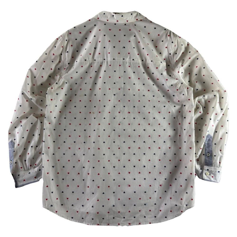 A1786 [ HAZZYS ] 헤지스 하트 패턴 셔츠 [ SIZE 4