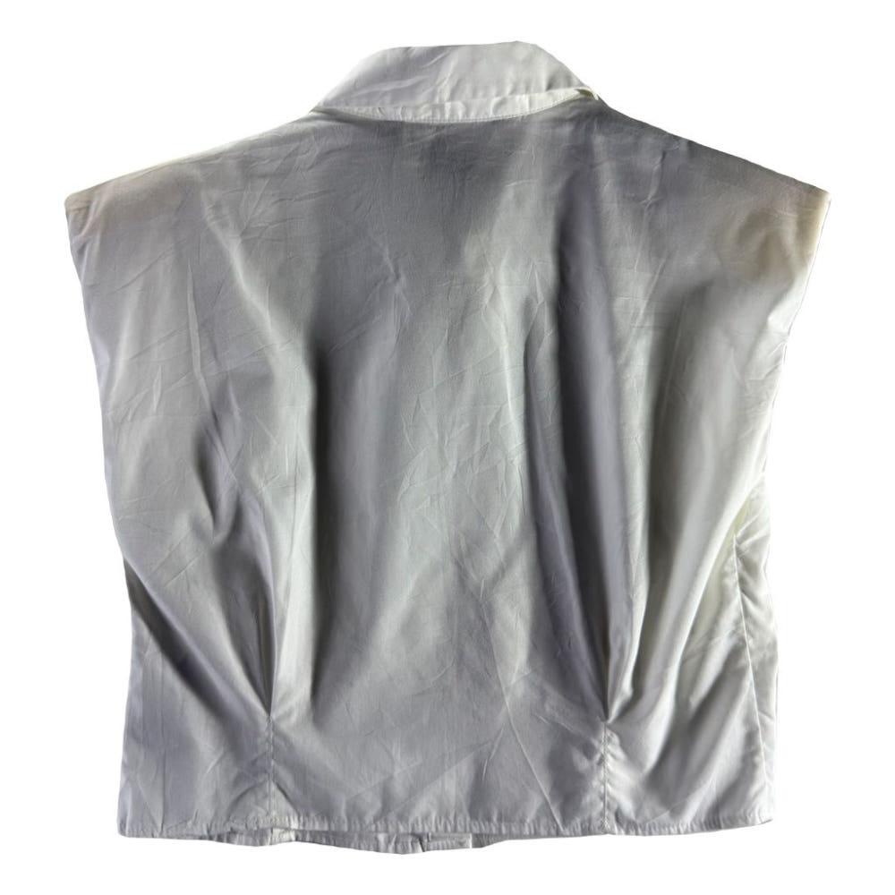 A1667 [ ZARA ] 새상품 자라 민소매 크롭 셔츠 [ SIZE 4
