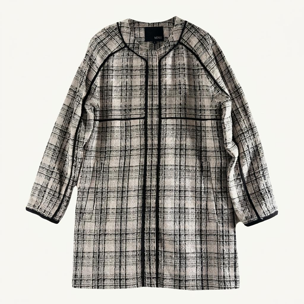 1433 [ MIXXO ] 새상품 미쏘 롱 트위드 자켓  [ SIZE 1
