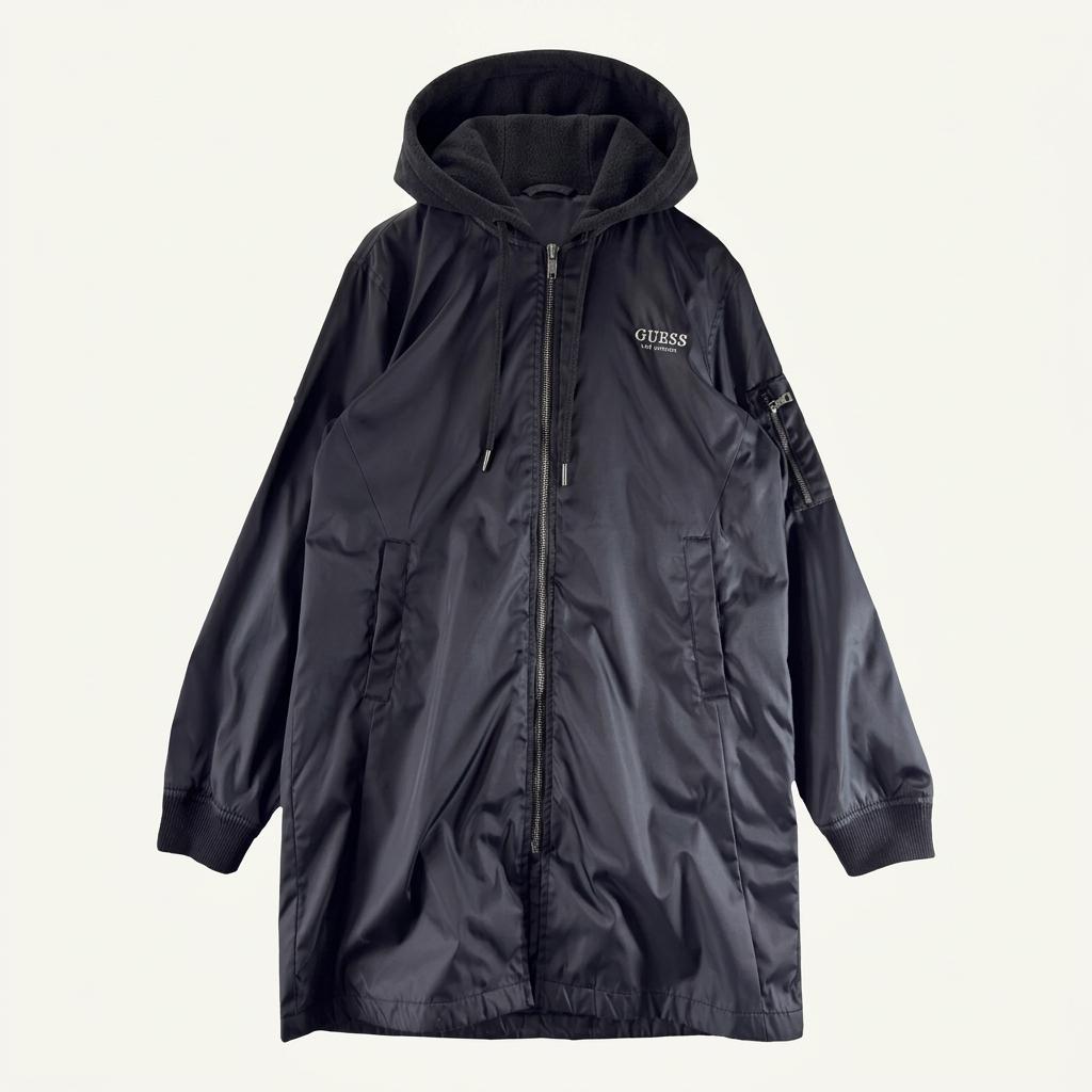 [ GUESS ] 게스 롱 후드 집업 [ SIZE 1