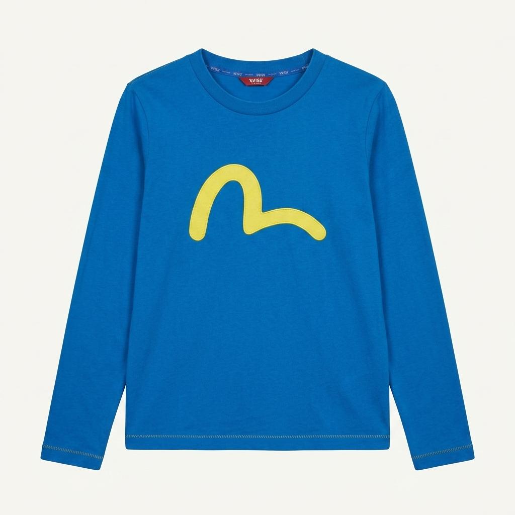 [ EVISU ] 에비수 빅로고 롱슬리브 긴팔 티 [ SIZE 1