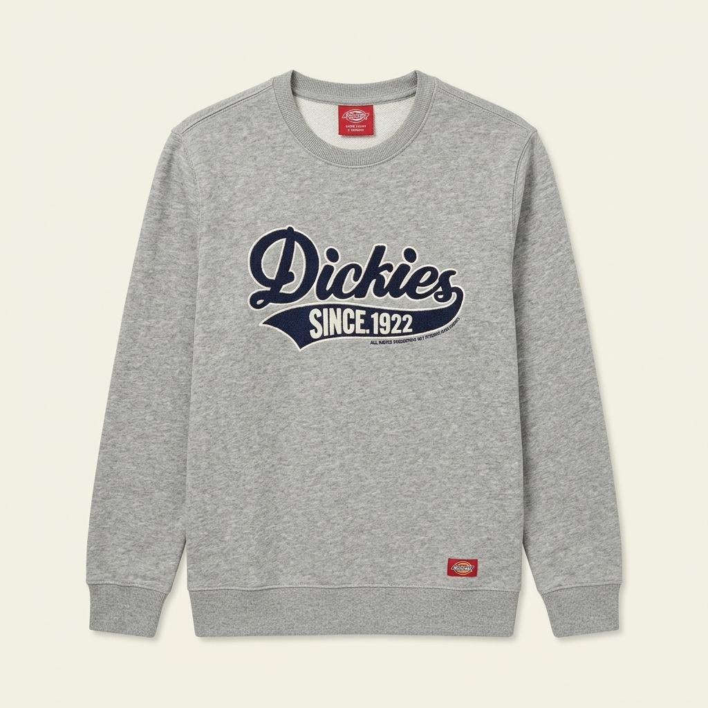 디키즈 Dickies 로고 그레이 기모 맨투맨 S-M 1