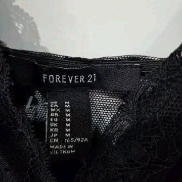 포에버21 블랙 레이스 바디수트 4