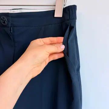 [MINE] 마인 밴딩 스트레이트 슬랙스 (네이비) 25-26 8