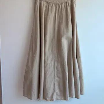 [ZARA] 자라 베이직 린넨 혼방 버튼 롱 스커트 7