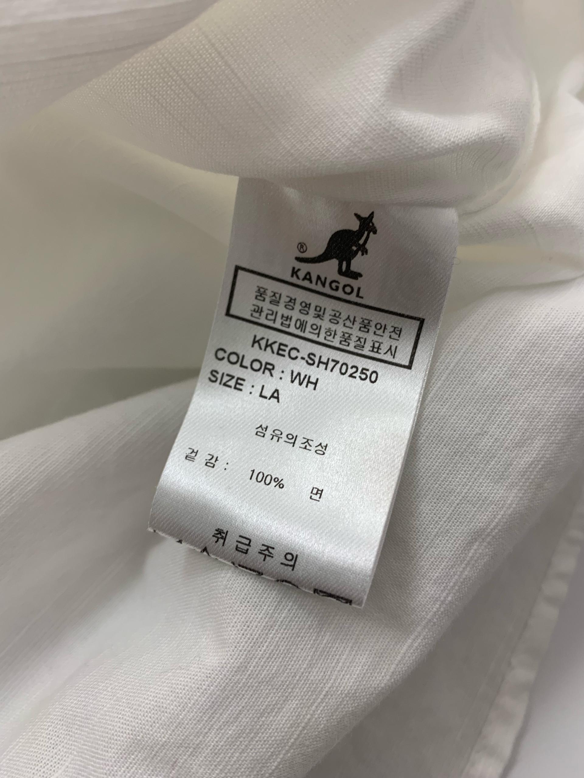 캉골 화이트 면 차이나칼라 셔츠 8