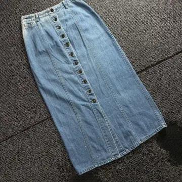 Dockers 버튼 프론트 데님 스커트 3960 2
