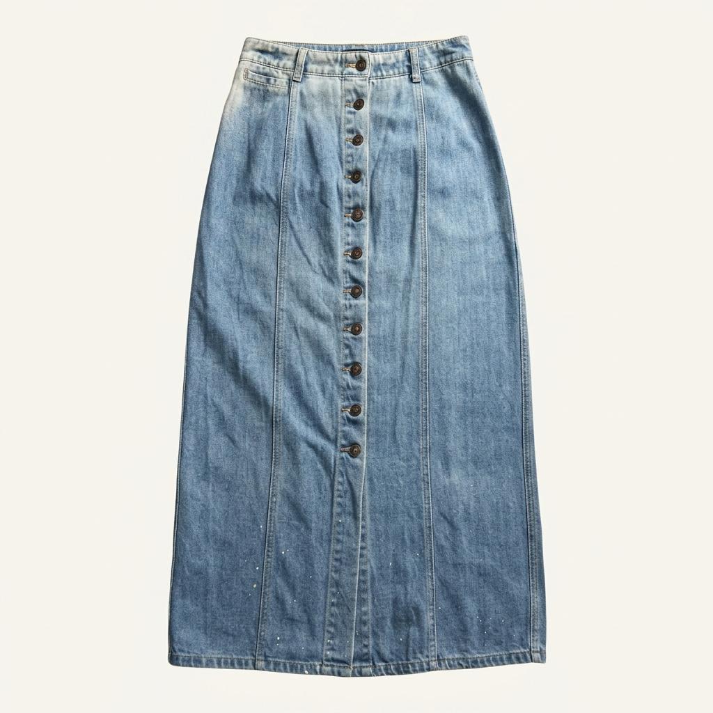 Dockers 버튼 프론트 데님 스커트 3960 1