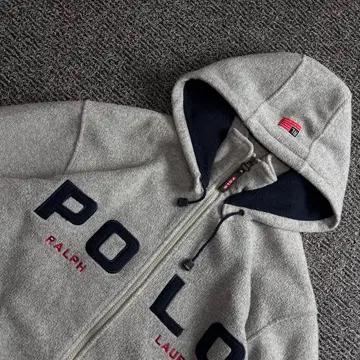폴로 랄프로렌 성조기 빅로고 박시핏 후디 집업 3967 4