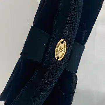 급매!!샤넬 벨벳 블랙 리본 헤어밴드 4