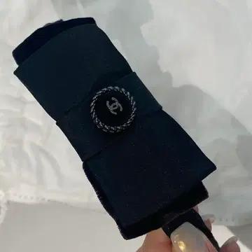급매!!샤넬 벨벳 블랙 리본 헤어밴드 3