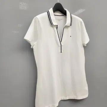 타미힐피거 화이트 카라 반팔티 5