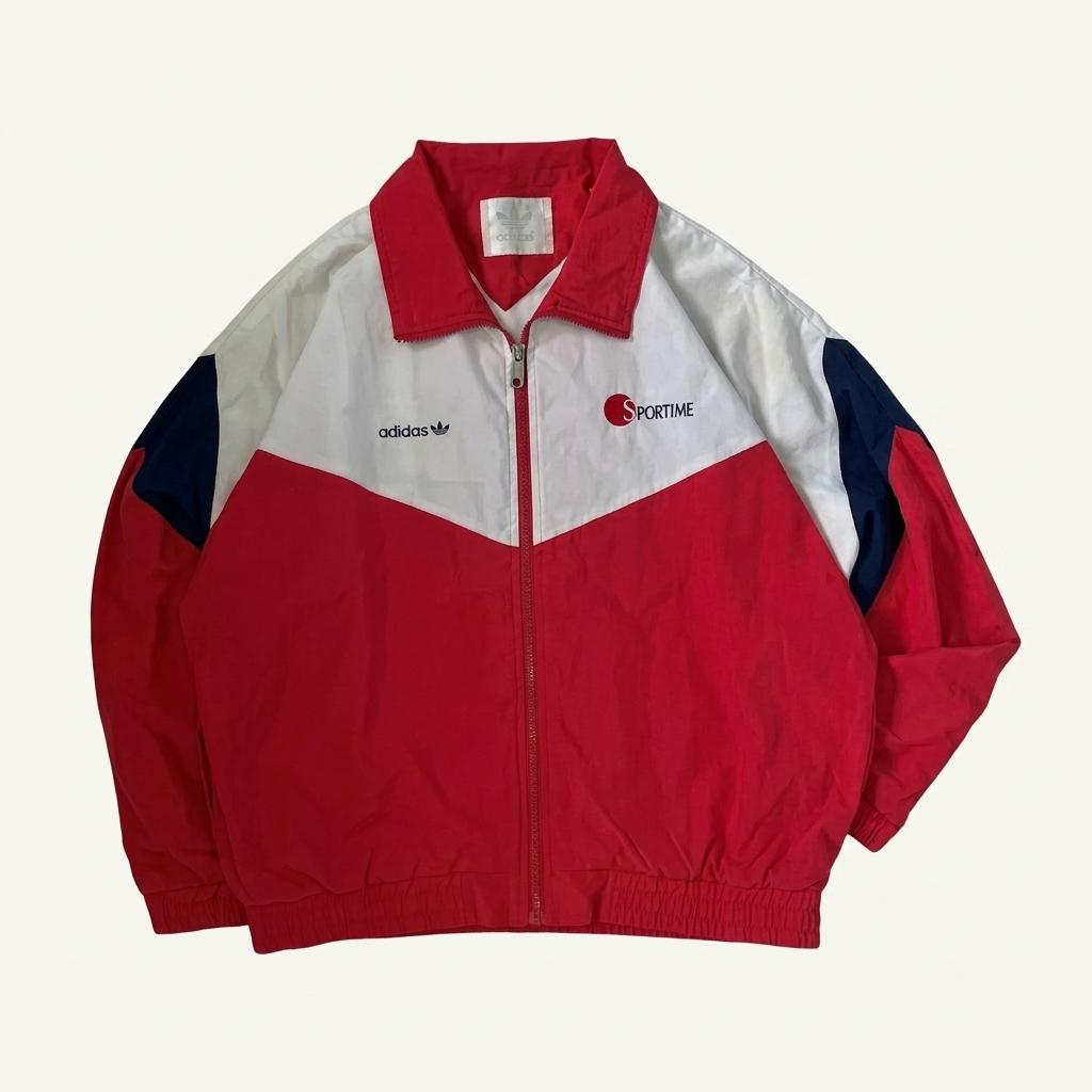 90s 아디다스 올드스쿨 배색 바람막이 1