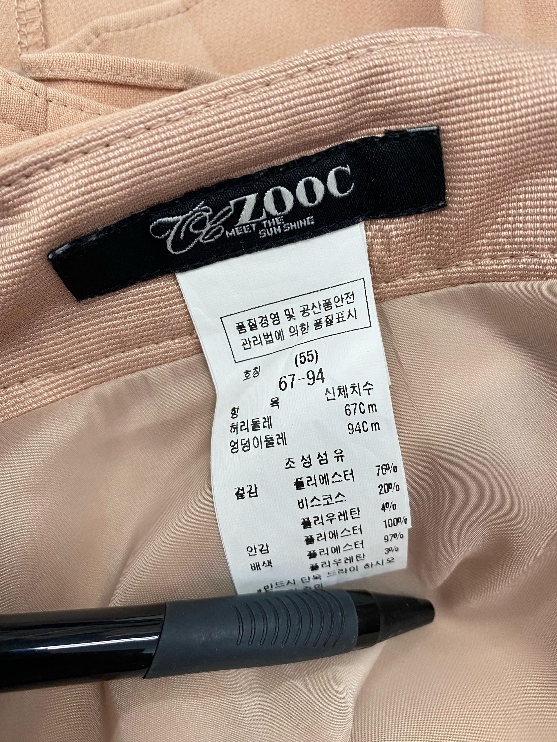 주크 ZOOC 베이지 랩 스커트 미니 스커트 6