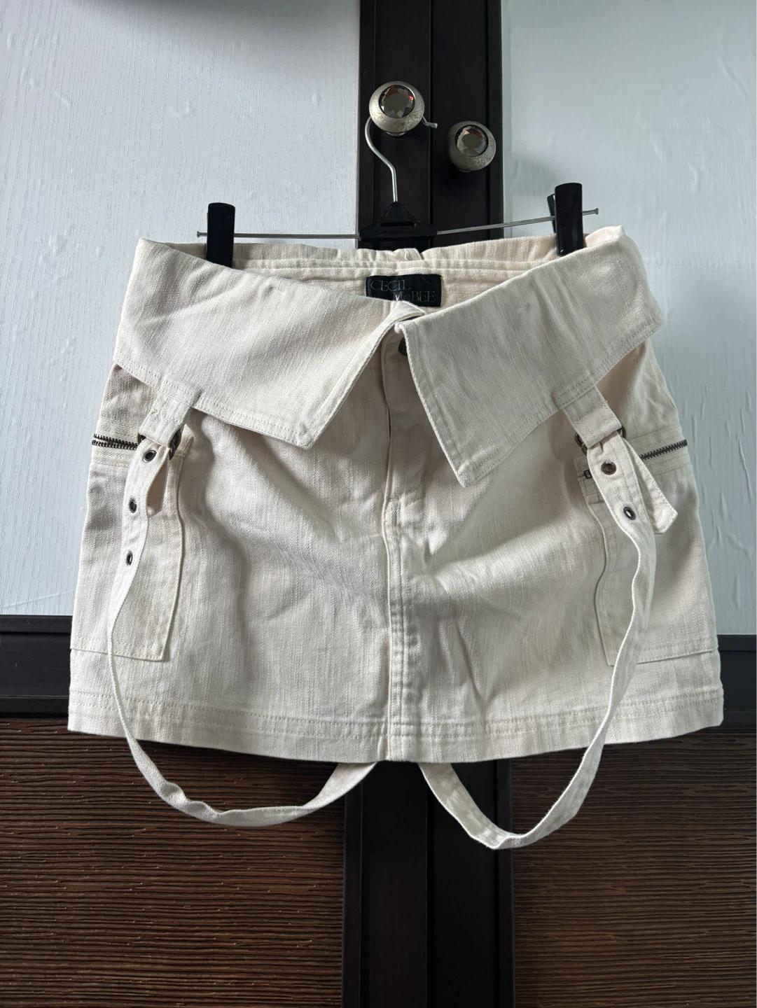 CECIL McBEE 베이지 카고 스커트 M y2k 2