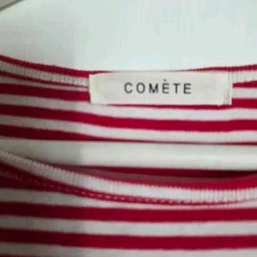 COMETE 레드 스트라이프 긴팔 티셔츠 4