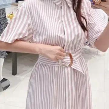 듀엘 스트라이프 밸티드 원피스 4