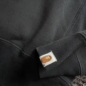 베이프 컬리지 크루넥 스웻 셔츠 블랙 3977 4
