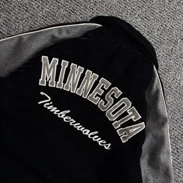 NBA 미네소타 팀버울브스 울 벨벳 바시티 자켓 3979 7