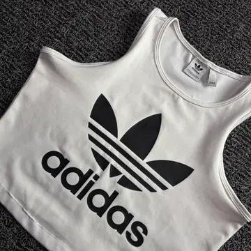 아디다스 빅로고 트레포일 크롭 나시 3981 4