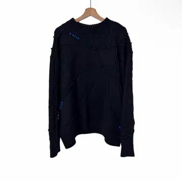 [5% 할인] [L-XL] 아더에러 x 자라 남성 패치워크 오버사이즈 니트 스웨터 블랙 2
