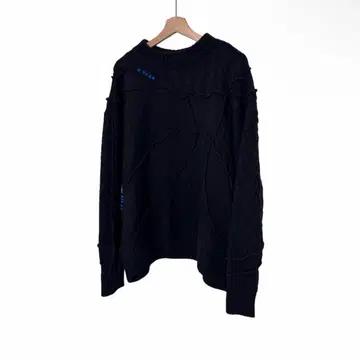 [5% 할인] [L-XL] 아더에러 x 자라 남성 패치워크 오버사이즈 니트 스웨터 블랙 4