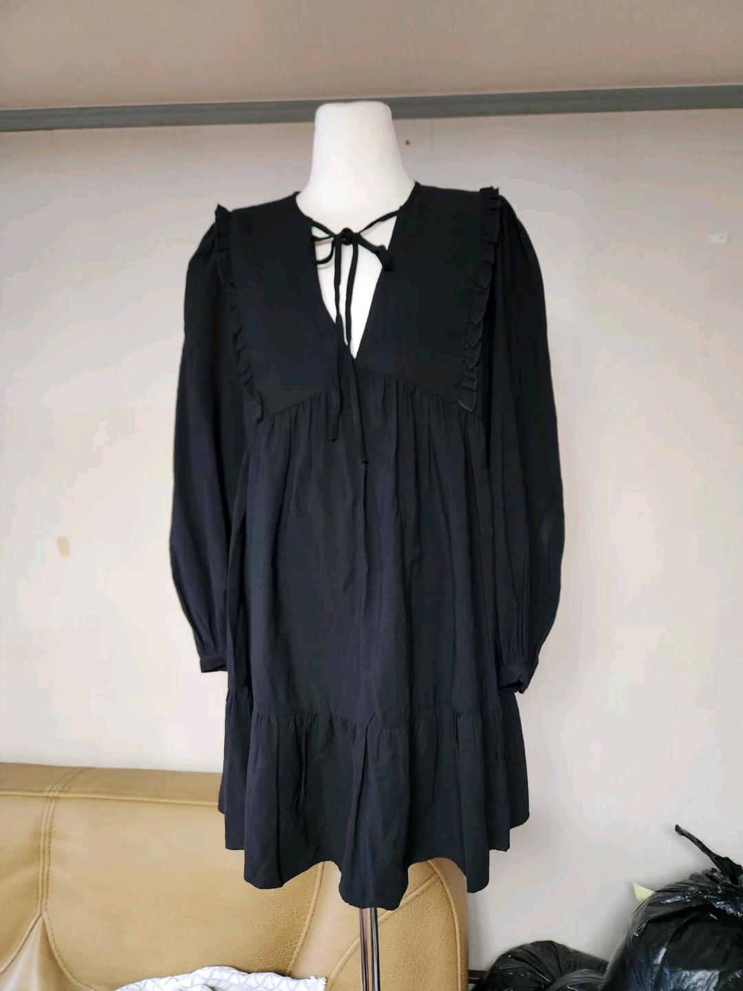 새옷 ZARA 자라 블랙 프릴 미니원피스 2