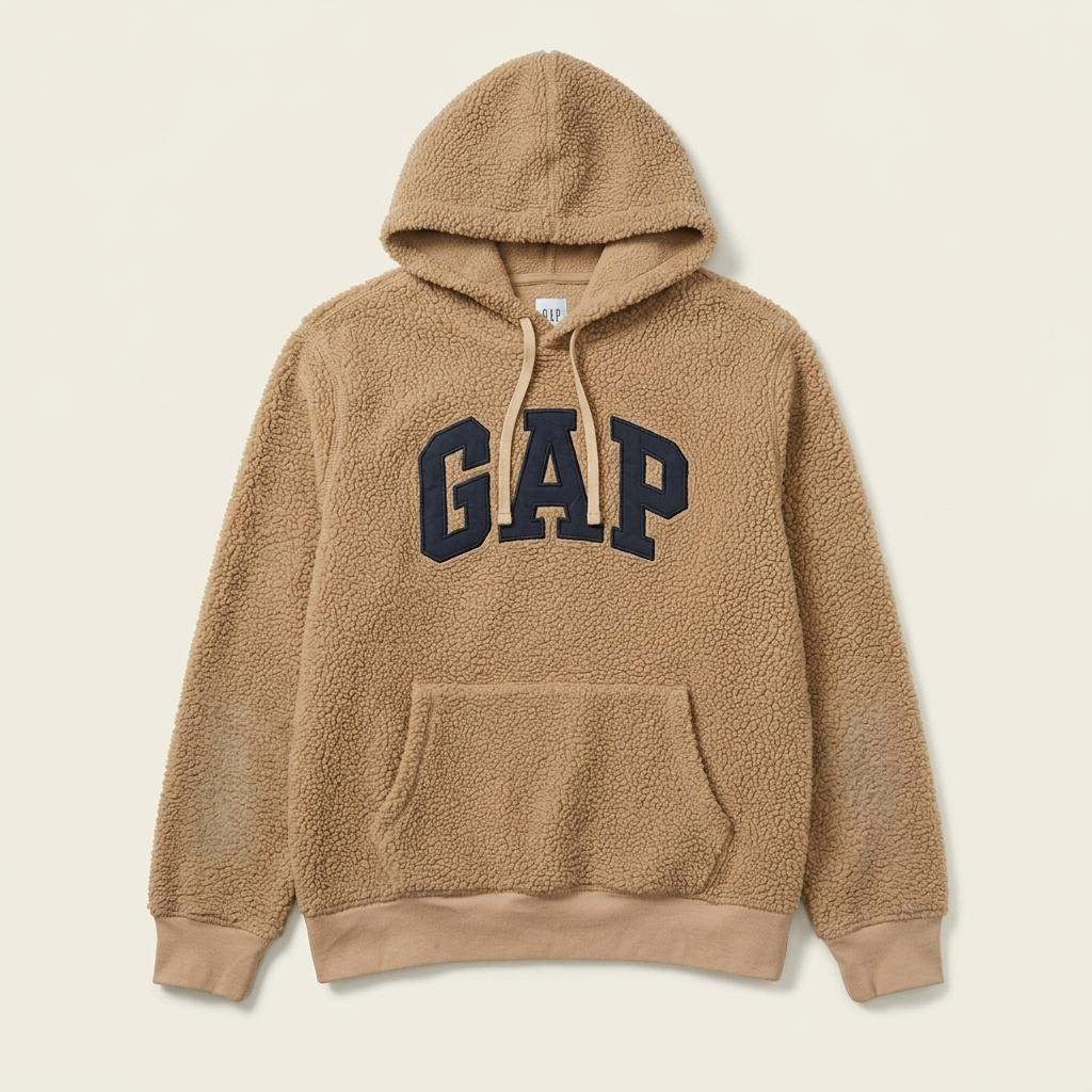 GAP 갭 빅로고 쉐르파 플리스 후드티 1
