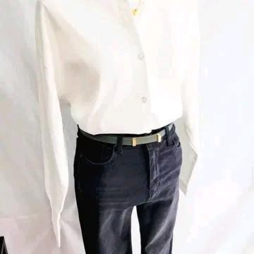 골드 포인트 카키 벨트 5