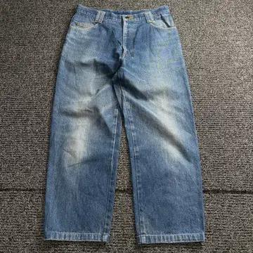 00s 올드스쿨 자수 디테일 와이드 데님 팬츠 4052 3