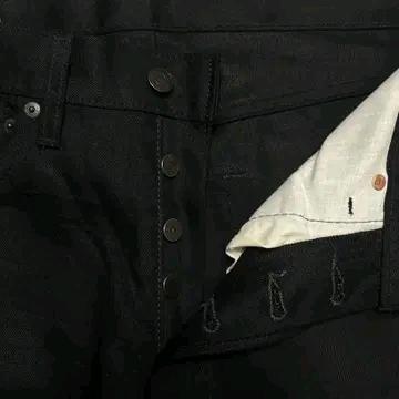 LEVI'S 501 블랙 데님 팬츠 버튼 플라이 32 | 32 4