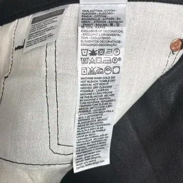 LEVI'S 501 블랙 데님 팬츠 버튼 플라이 32 | 32 7