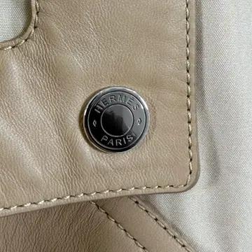 [5% 할인] [36] 에르메스 25fw 여성 언발란스 레더 믹스 트렌치 코트 베이지 8
