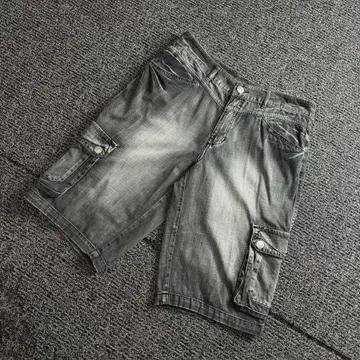 빈티지 아카이브 흑청 구르카 워싱 데님 버뮤다 팬츠 4125 2