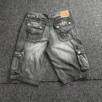 빈티지 아카이브 흑청 구르카 워싱 데님 버뮤다 팬츠 4125 5