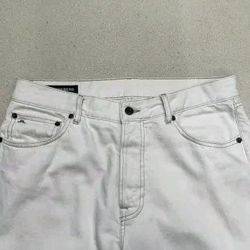 제이린드버그 화이트 버튼플라이 팬츠 32 3