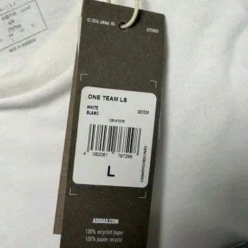 새상품 아디다스 원 팀 그래픽 LS 롱슬리브 화이트 L 7
