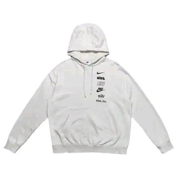 나이키 클럽 플리스 풀오버 후드 화이트 L 2