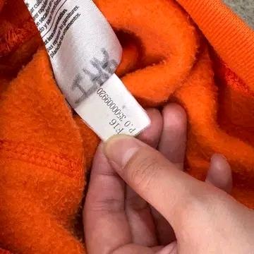 칼하트 루즈핏 미드웨이트 로고 후드티 오렌지 M 8