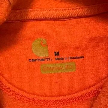 칼하트 루즈핏 미드웨이트 로고 후드티 오렌지 M 7