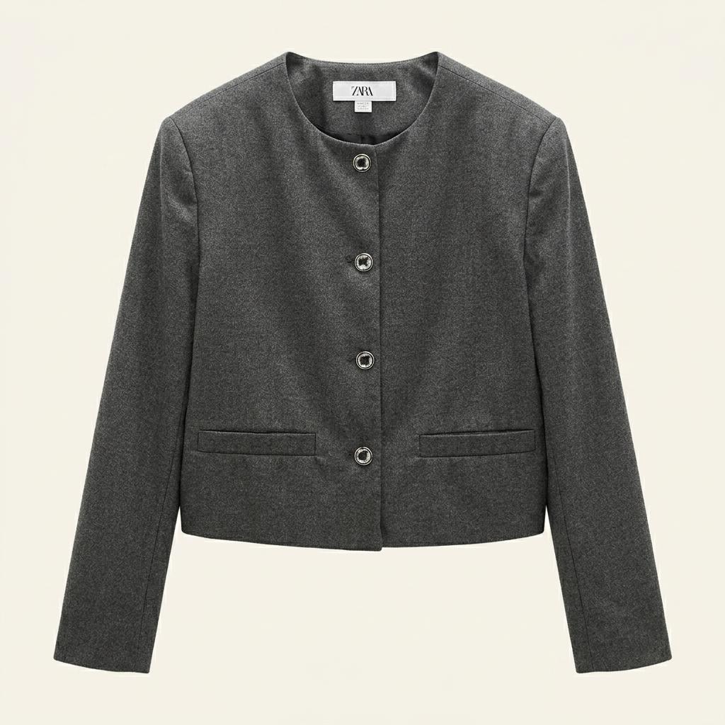 ZARA 자라 노카라 자켓 XS 1