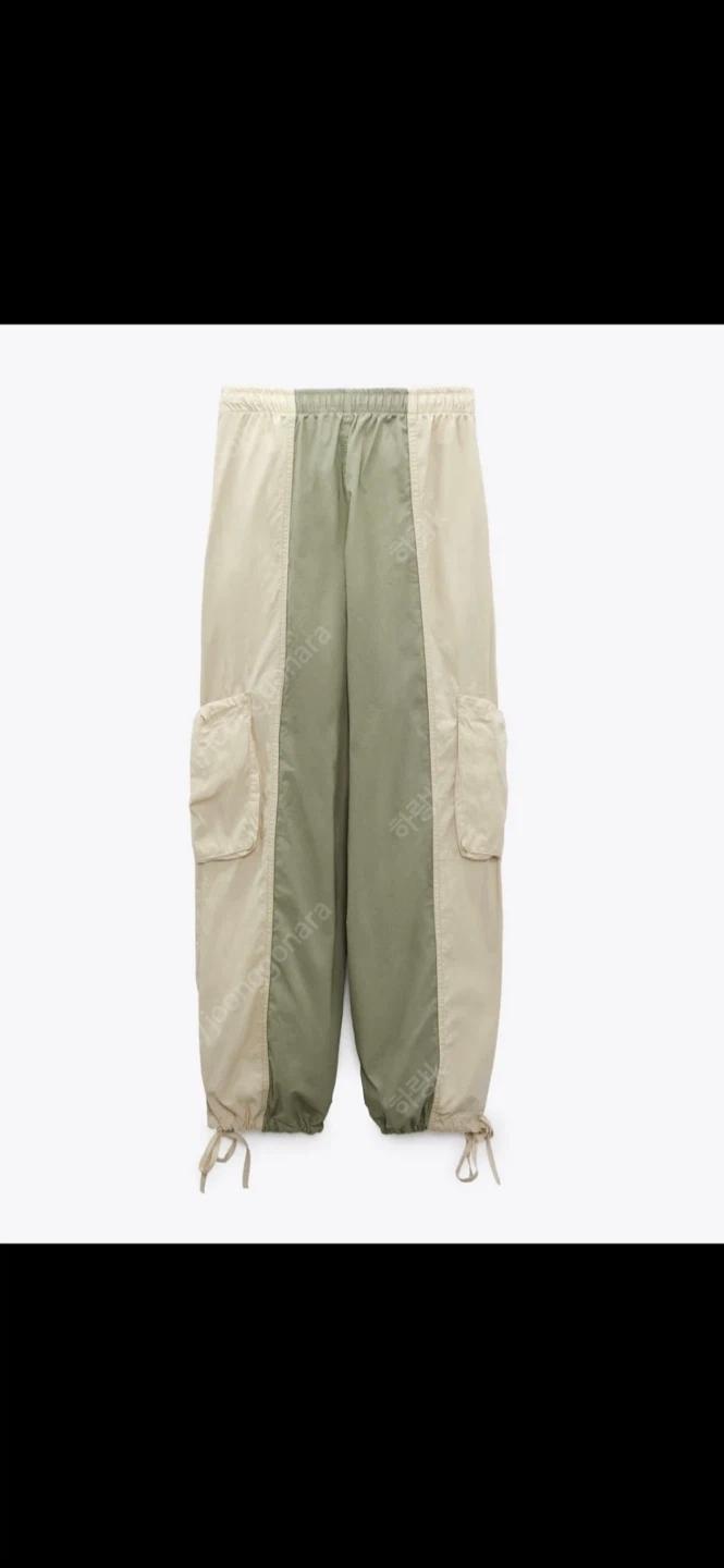 ZARA 카고 컬러블럭 파라슈트 팬츠 M 2