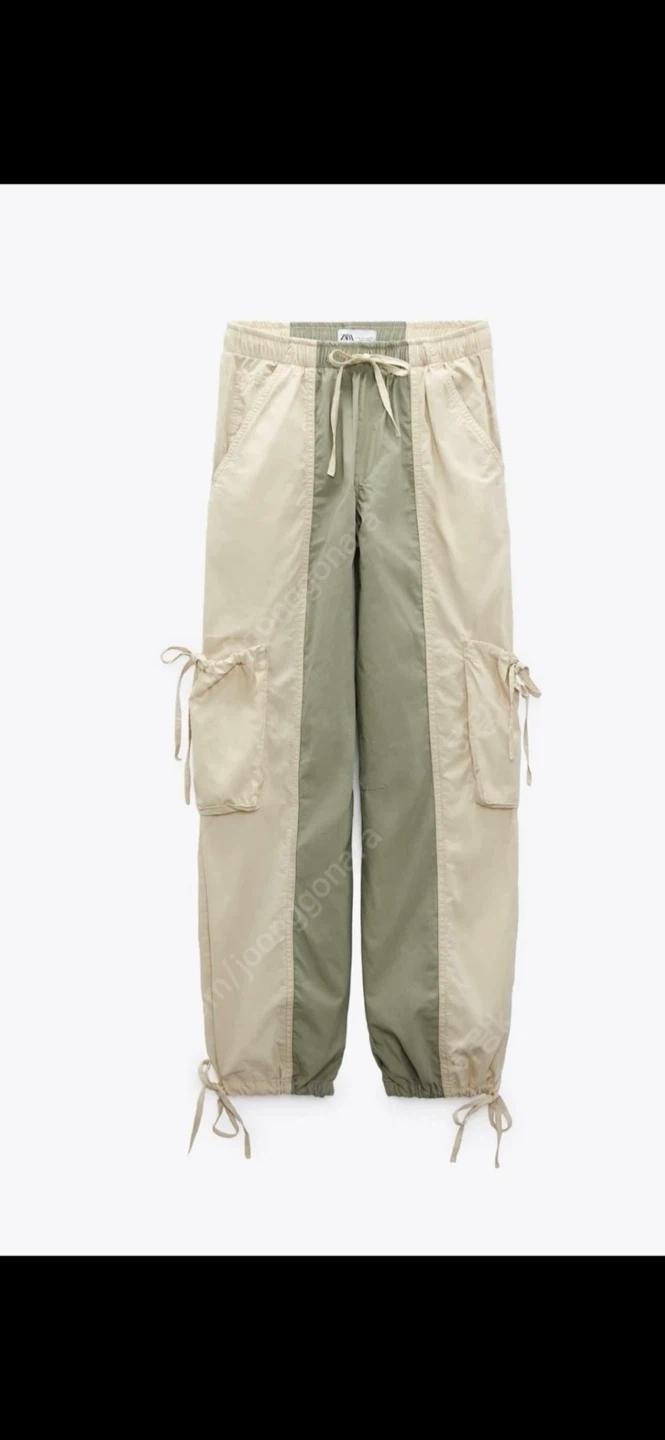 ZARA 카고 컬러블럭 파라슈트 팬츠 M 6