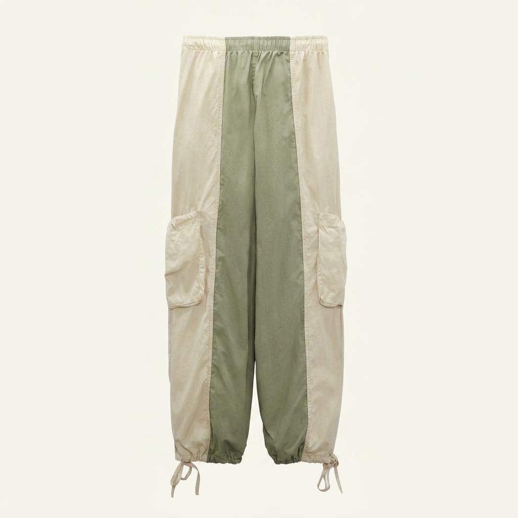 ZARA 카고 컬러블럭 파라슈트 팬츠 M 1