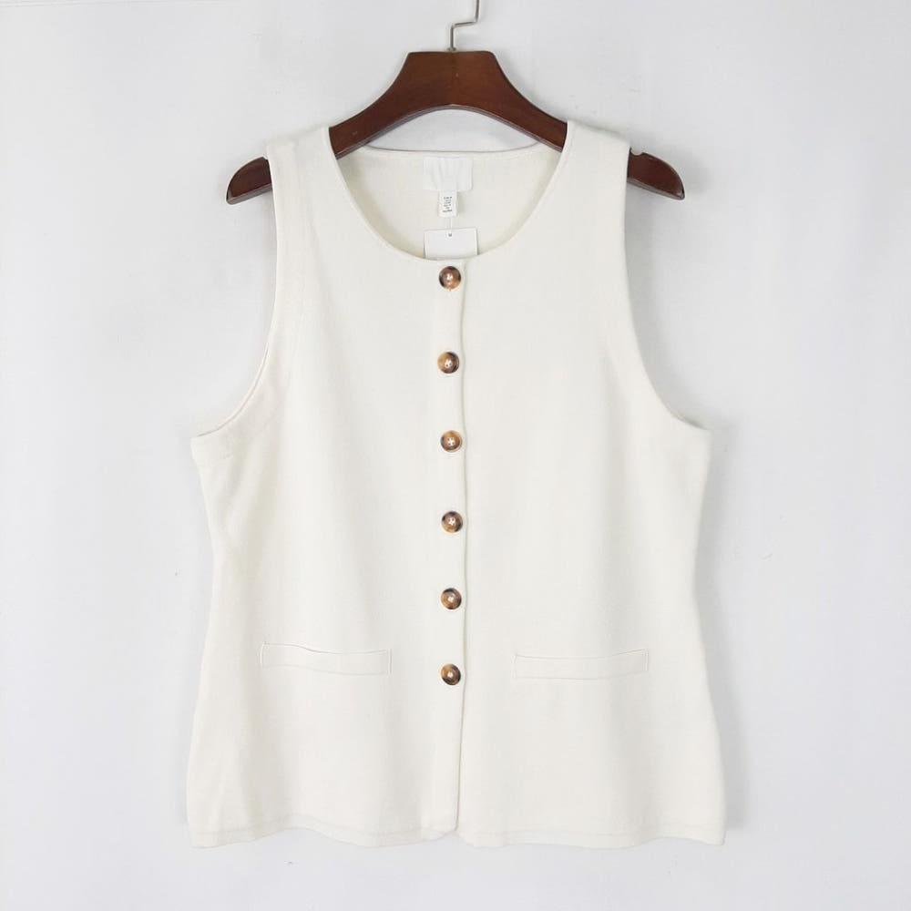 [M]H&M 새상품 여성 단추 니트베스트/J4-27-02 3