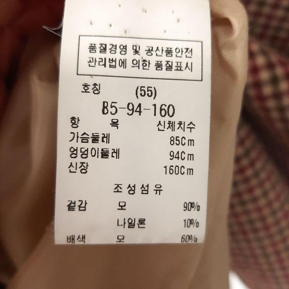 [55]듀엘 울혼방 체크 롱코트/J2-13-35 6