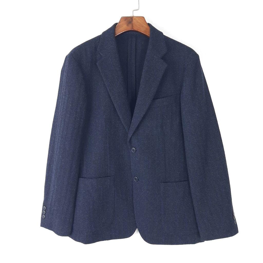 [L]유니클로 울혼방 남성 네이비 캐주얼자켓/J1-21-24 2
