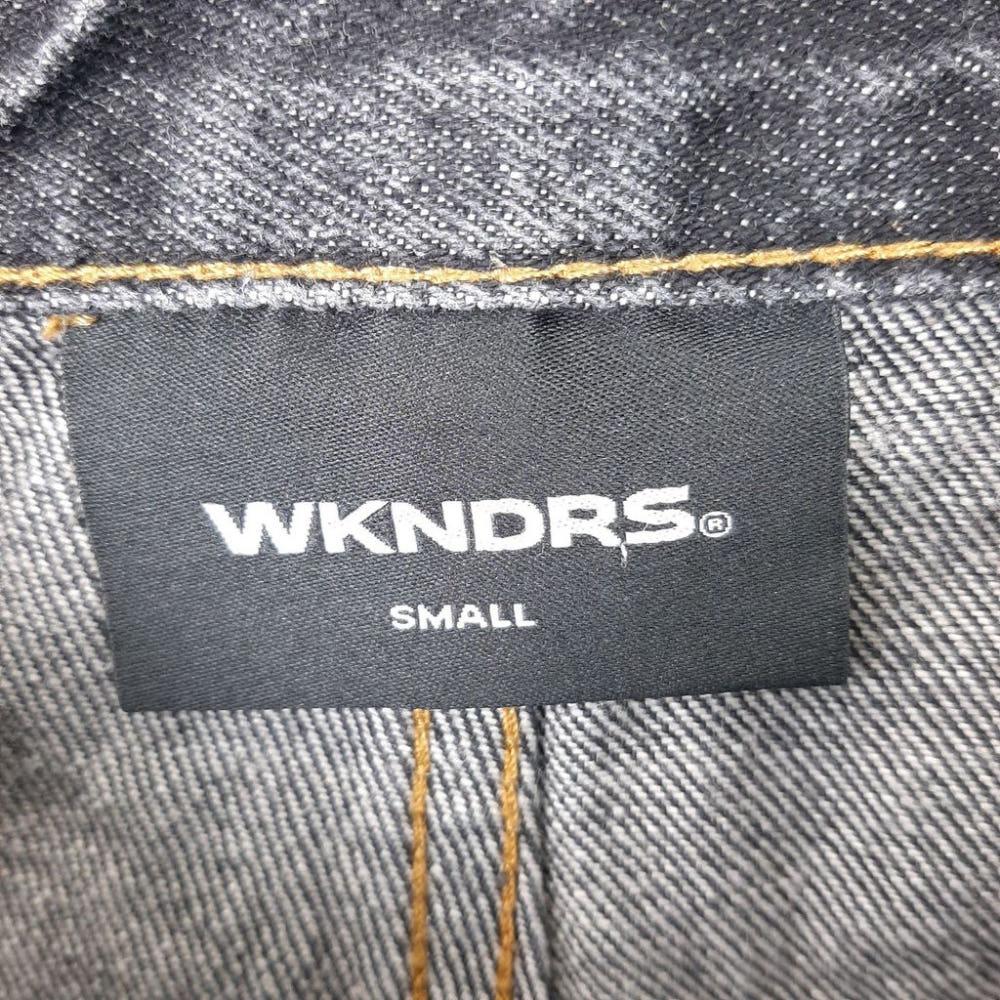 [S]WKNDRS 프린팅 와이드 흑청바지/I12-05-19 6